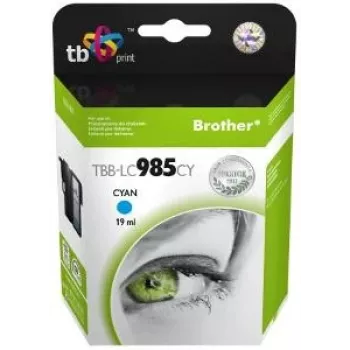 rašalo kasetė TB suderinama su Brother LC 985 CY 100% N