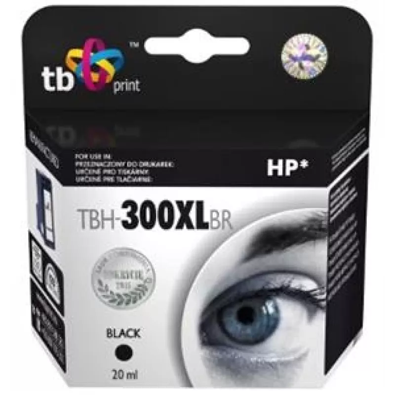 Ink skirta HP DJ F2420 Juoda perdirbta TBH-300XLBR