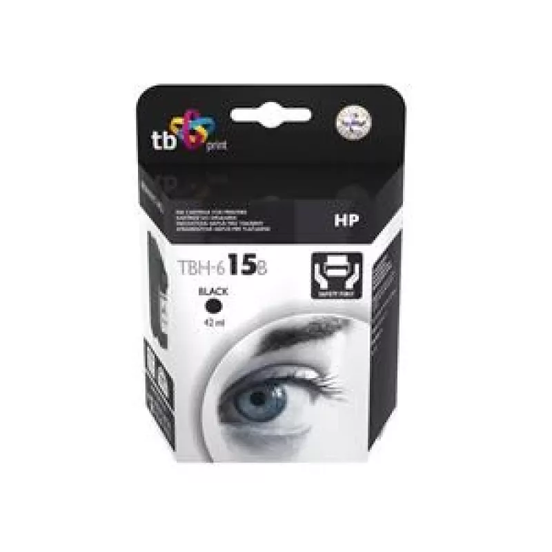 Rašalas TBH-615B (HP Nr. 15-C6615DE) juodas perdirbtas