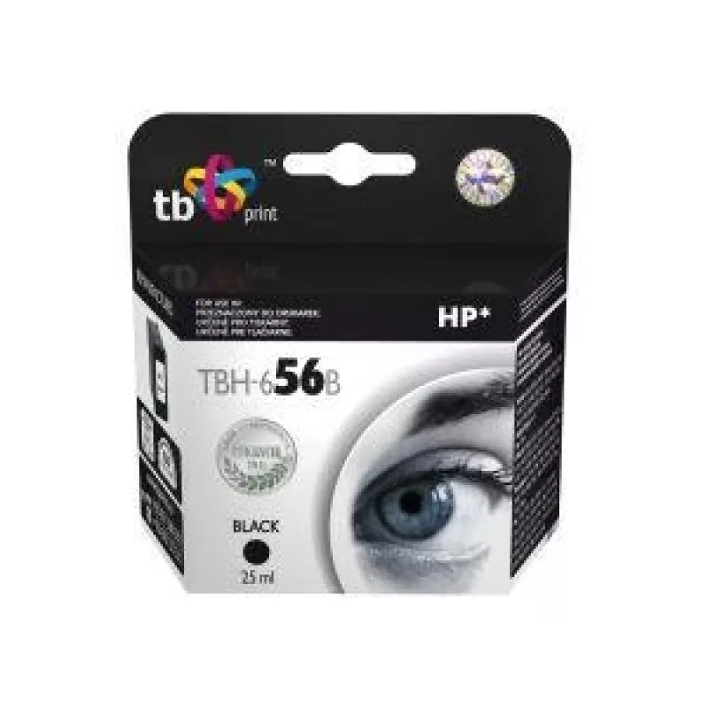 Ink TBH-656B (HP No. 56 - C6656A) Juoda atnaujinta