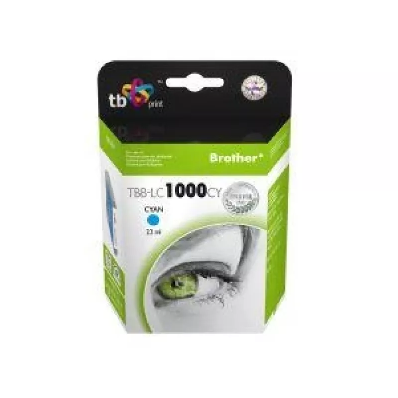 Rašalas TBB-LC1000CY (Brother LC1000CY) Žydras 100% naujas