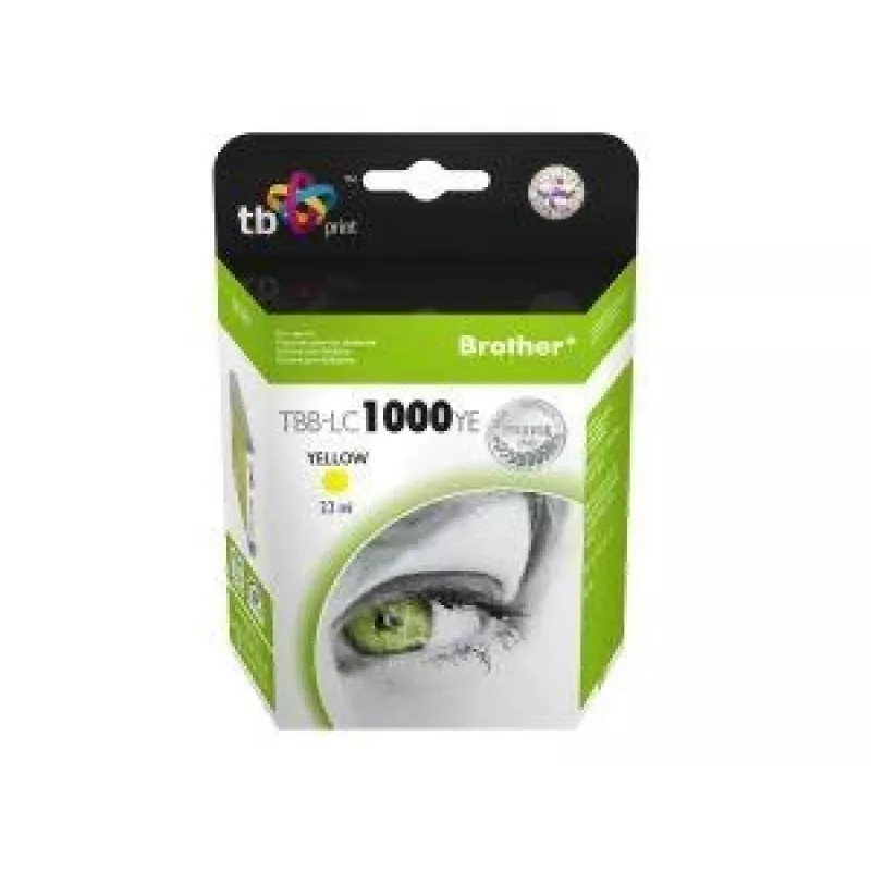 Rašalas TBB-LC1000YE (Brother LC1000YE) Geltonas 100% naujas