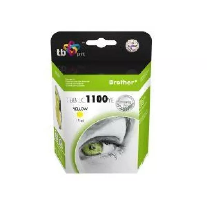 Rašalas TBB-LC1100YE (Brother LC980/1100) geltonas 100% naujas