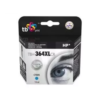Rašalo kasetė TB Kompat. S HP CB323EE (Nr. 364), TBH-364XLCR, žydra