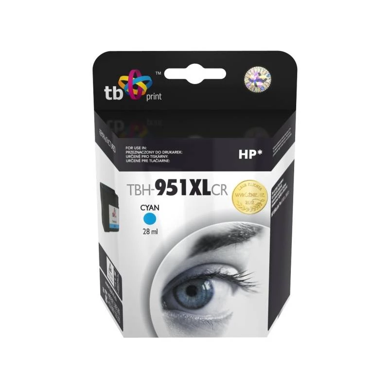 Dažai HP OJ Pro 8100 žydrai atgaminti TBH-951XLCR
