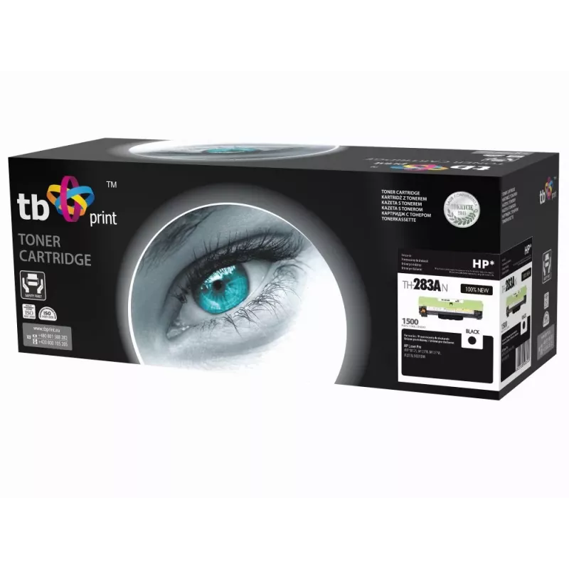 Toner TB Suderinama su HP CF283A Juoda (HP 125),1500, NEW