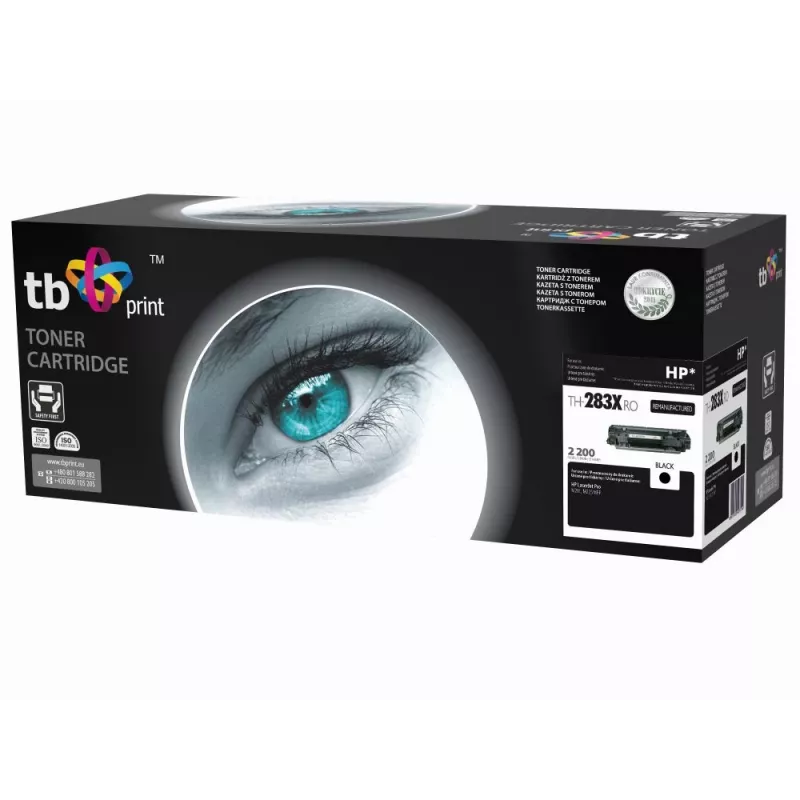 Toner TB Suderinama su HP CF283X Juoda,2200,ref