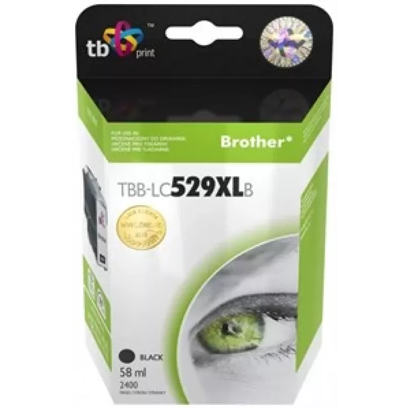 Ink. Kaz. TB Suderinama su Brother LC529/539 Juoda nauja