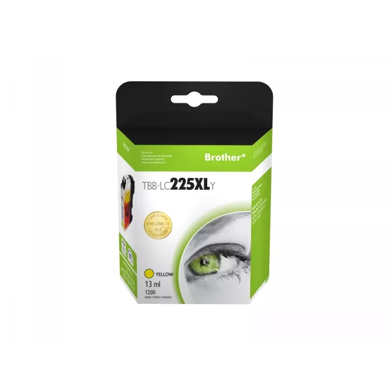 Ink. Kaz. TB suderinama su Brother LC225XL Geltona nauja