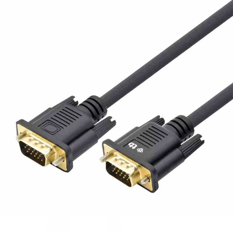 TB VGA-Cable 15M-15M 1,8 m. juodas-auksinis (AKTBXVGAMMG180B)
