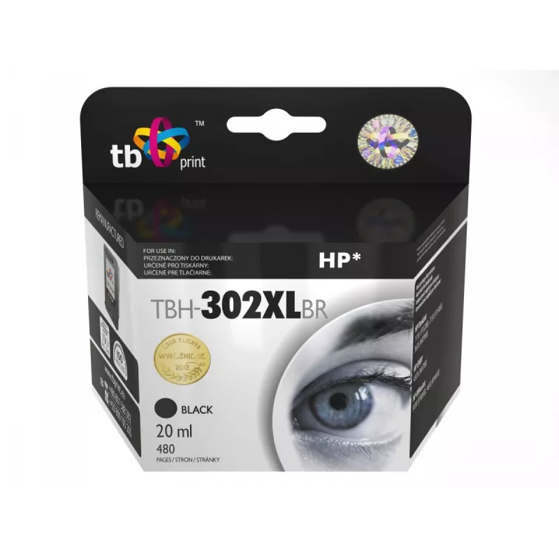 Rašalo kasetė TB Print BH-302XLBR (Juoda) suderinama su F6U68AE