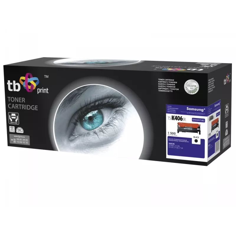 Toner TB Suderinama su Samsung CLT-K406S,Juoda,1500,rem.