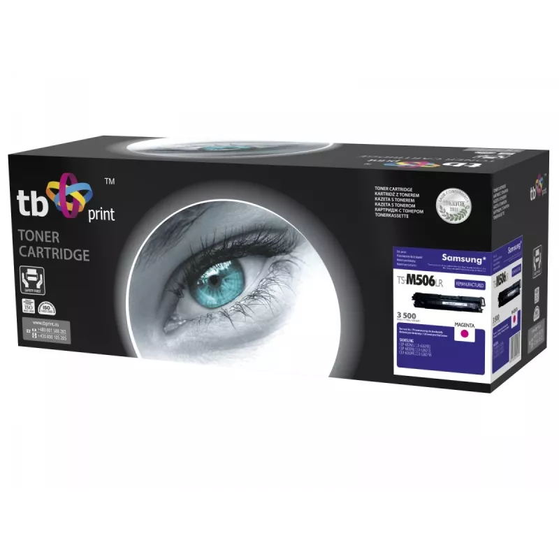 Toner Samsung CLT50 6 TS-M506LR MA reman. 2500 psl. Juoda