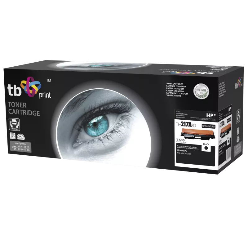 Toner TB Suderinama su HP CF217A LJ 104,BK,perdirbta