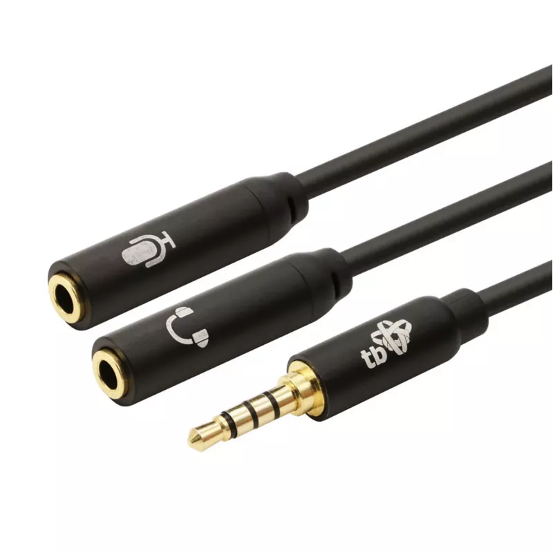 Adapter TB 3.5mm MiniJack skirstytuvas 1x 3.5mm kištukas į 2x 3.5mm lizdai, modelis AKTBXAJ0P2J030B