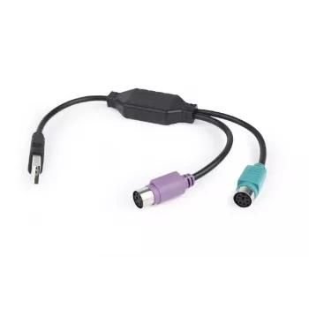 Adapteris 2xPS2->USB pele + klaviatūra