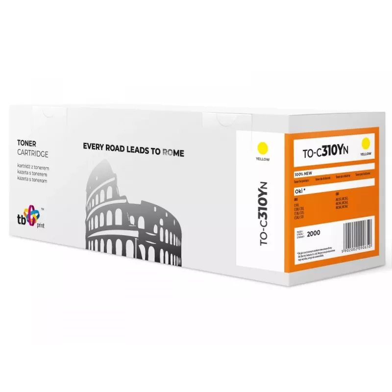 Toner skirta OKI C310 TO-C310YN Geltona 100% nauja