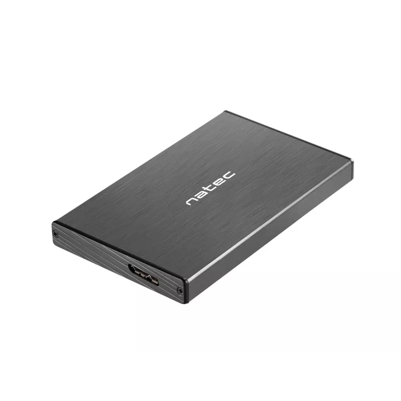 NATEC RHINO GO korpusas USB 3.0 2,5 inch SATA HDD/SSD, juodas aliuminis