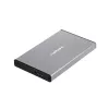 Išorinio HDD/SSD korpusas NATEC Rhino GO — 2,5 colio SATA, 9,5 mm, USB 3.0, aliuminis, pilkas, iki 4 TB