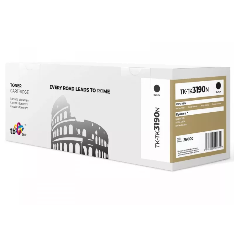 Toner TB Suderinama su KyoceraTK-3190, Juoda, nauja