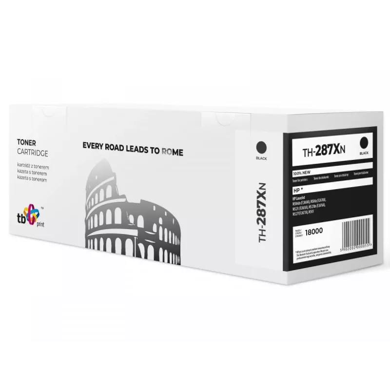 Toner TB suderinamas su HP CF287X, juodas, 18000, naujas