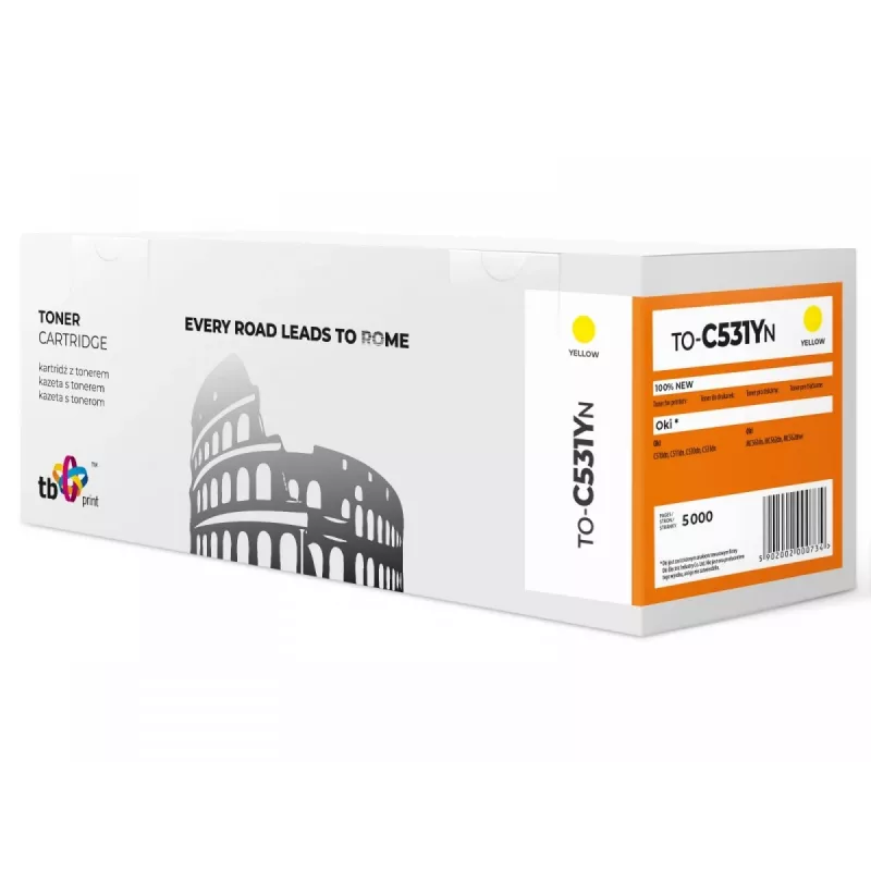 Toner TB suderinamas su C531 to-C531YN YE 100% naujas