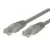 Cabel Patchcord cat.6 RJ45 UTP 1m. Pilka