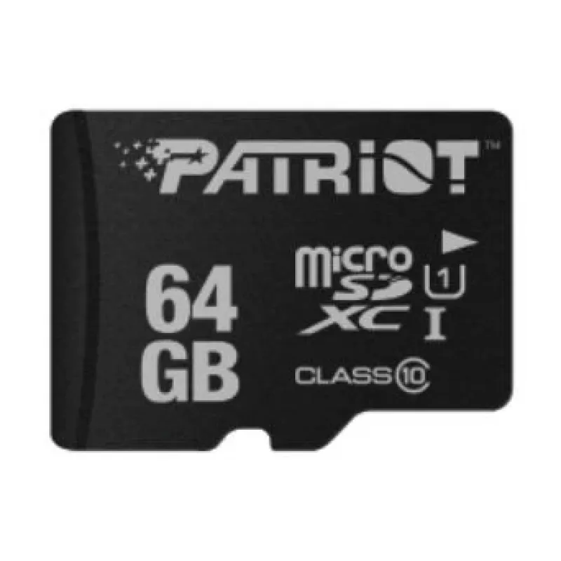 Atminties kortelė PATRIOT MicroSDXC 64GB UHS‑I Class 10 U1 80MB/s (PSF64GMDC10)