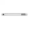 Valdomas L2 tinklo jungiklis UBIQUITI USW-Aggregation — 8 SFP+ lizdai, 10G palaikymas, be ventiliatoriaus, 1U stelažui, sidabrinis