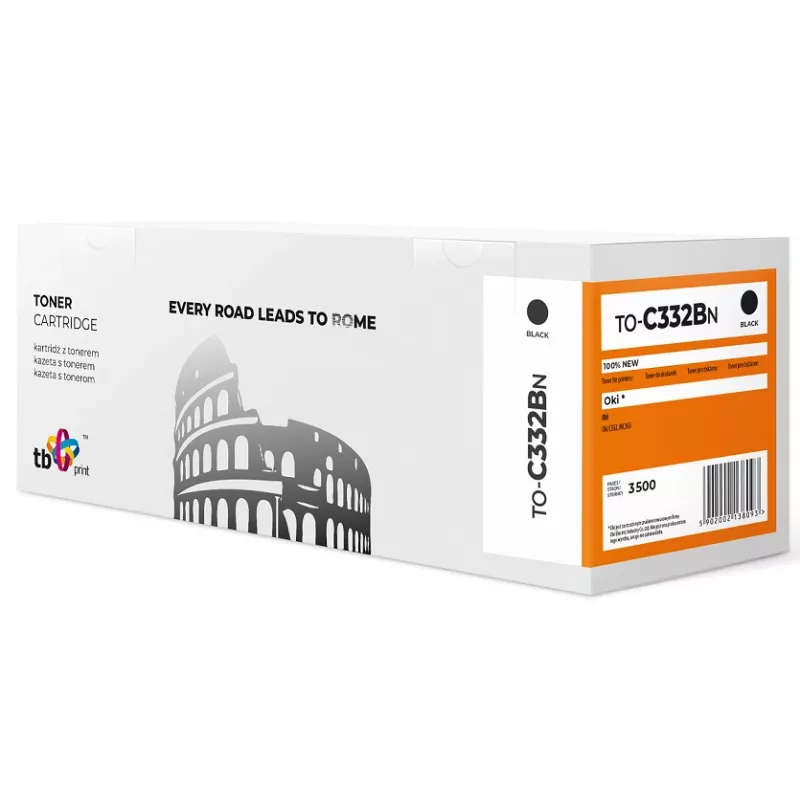 Toner OKI C332 TO-C332BN BK 100% naujas 2000 puslapių juoda