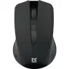 Belaidė RF pelė DEFENDER Accura MM-935 — optinė 1600 DPI, abiem rankoms tinkama, 3 mygtukai, USB imtuvas, juoda