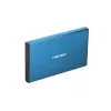 Išorinio HDD/SSD korpuso NATEC Rhino GO 2,5 colio — USB 3.0, SATA III, iki 4 TB, 9,5 mm, aliuminis, mėlynas