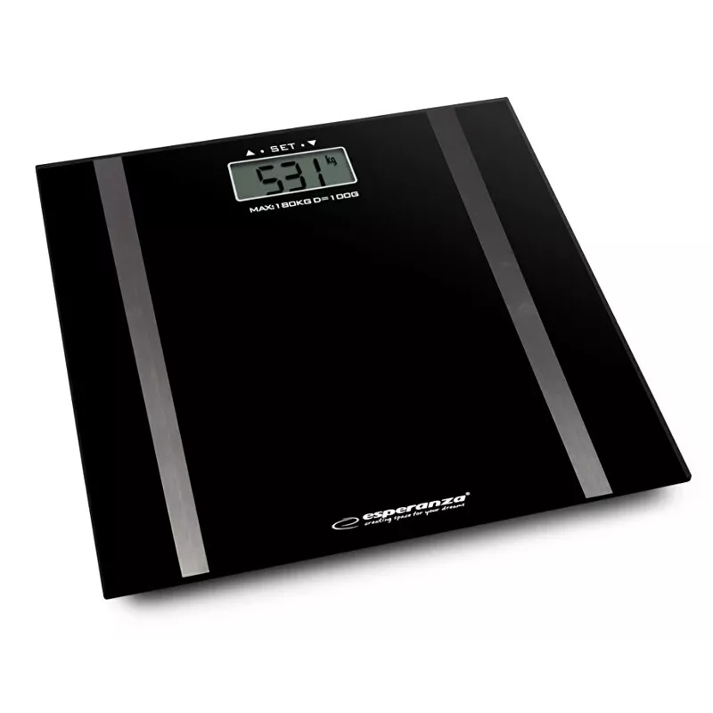 Asmeninės vonios svarstyklės Esperanza EBS018K - elektroninės, 180 kg, juodos