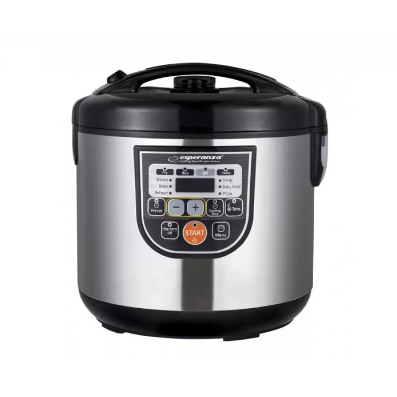 Multicooker ESPERANZA EKG011, 5 l talpa, 860 W, juoda/nerūdijantis plienas