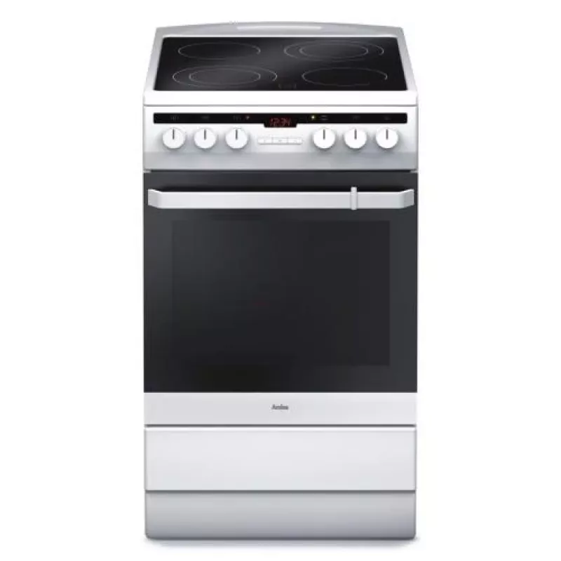 Laisvai pastatoma viryklė Amica SHC 5874 W Elektrinė Keraminė 4 zonos