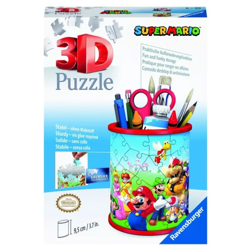 3D Puzzle Ravensburger Super Mario Pencil Holder 54 vnt.