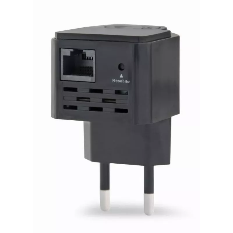 Tinklo kartotuvas GEMBIRD WNP-RP300-03-BK, 300 Mbps, 2,4 GHz, 802.11g, 1x RJ-45, vidinė 3 dBi antena, AC 100–240V