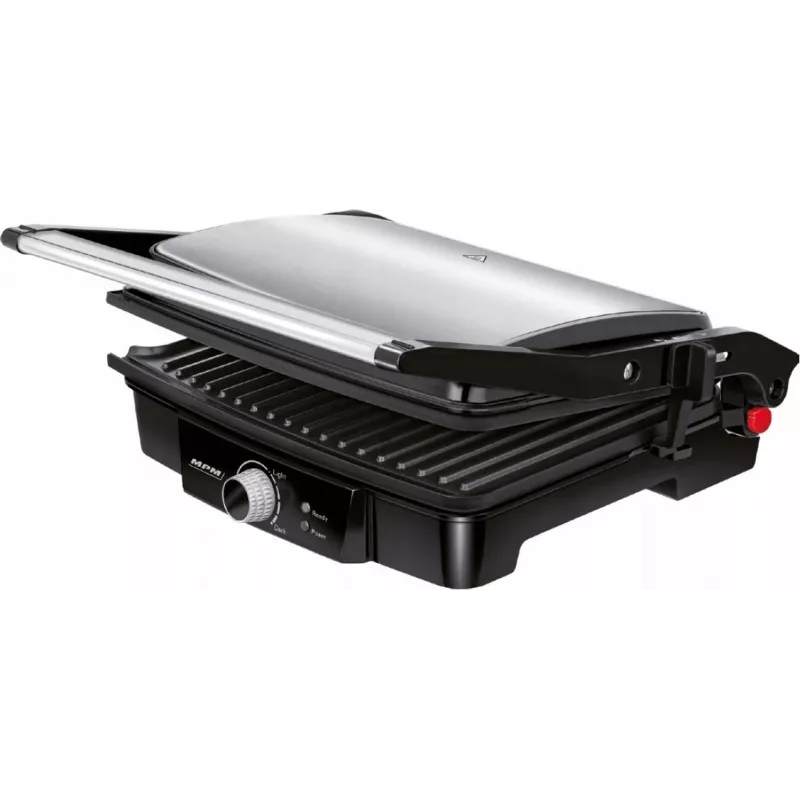 Kontaktinis grilis MPM MGR-09M - 2000 W, panini grilis, reguliuojama viršutinė plokštė