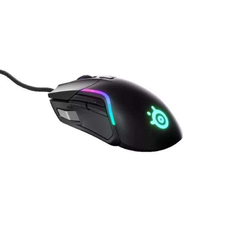 Žaidimų pelė STEELSERIES Rival 5 — dešinei rankai, TrueMove Air jutiklis, 18 000 DPI, 9 programuojamų mygtukų, USB Type-A, IP54