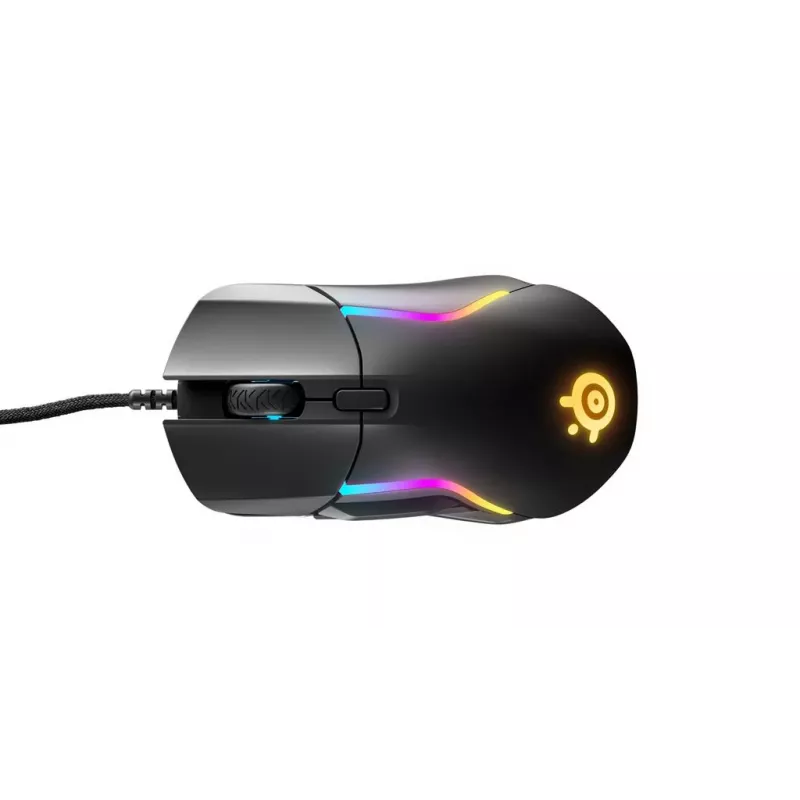 Žaidimų pelė STEELSERIES Rival 5 — dešinei rankai, TrueMove Air jutiklis, 18 000 DPI, 9 programuojamų mygtukų, USB Type-A, IP54