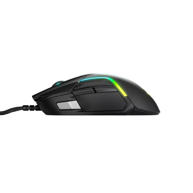Žaidimų pelė STEELSERIES Rival 5 — dešinei rankai, TrueMove Air jutiklis, 18 000 DPI, 9 programuojamų mygtukų, USB Type-A, IP54
