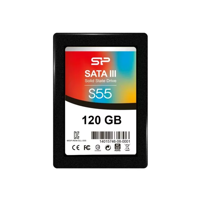 Silicon Power SP120GBSS3S55S25 saugojimo diskas juodas Serial ATA III