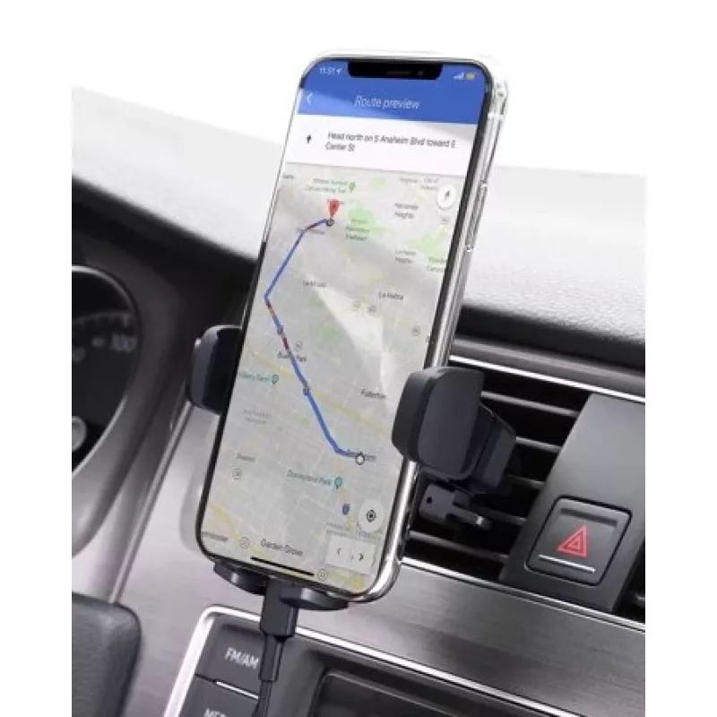 Telefono laikiklis Aukey HD-C48 reguliuojamas 360° išmaniesiems telefonams ir mažiems planšetiniams kompiuteriams, spaustuko tvirtinimas, pasukama ranka