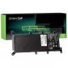 Green Cell nešiojamojo kompiuterio baterija, skirta ASUS A555 F555 K555 R556 X555, LiPo 4000 mAh, 7,6 V, 4 elementai, juoda