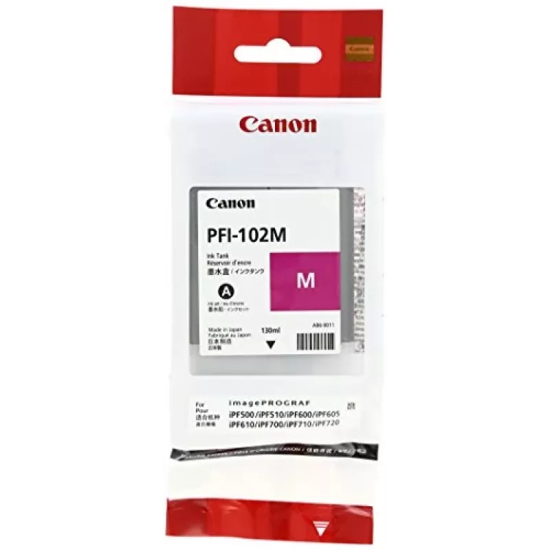 Canon PFI-102M rašalo kasetė 1 vnt. Originali Purpurinė