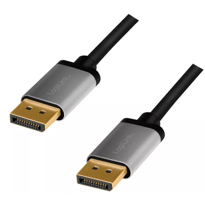 DisplayPort laidas LogiLink CDA0100 1 m juoda pilka