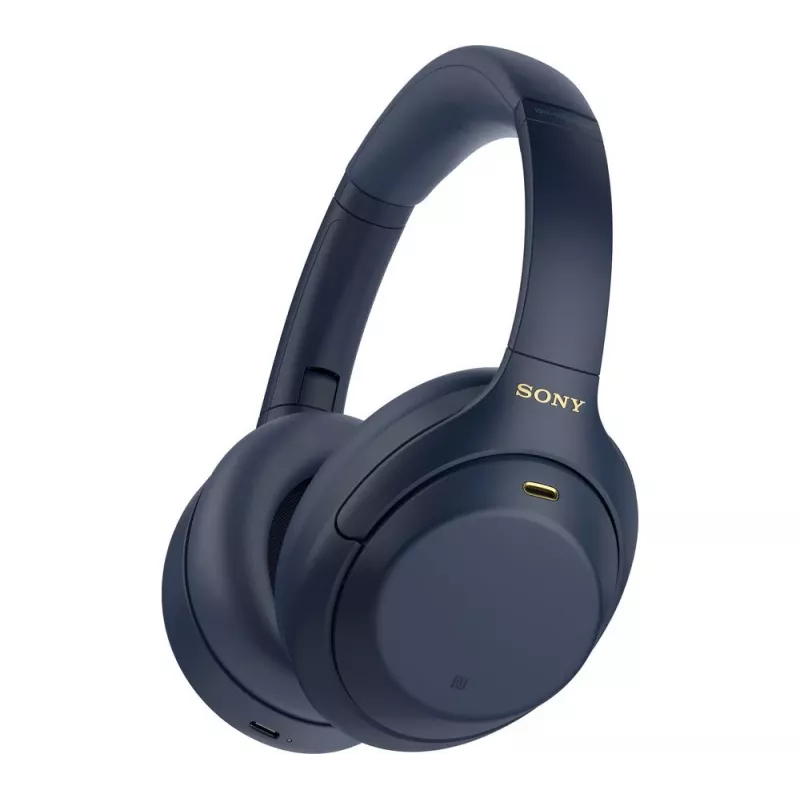 Ausinės Sony WH1000XM4L.CE7, apgaubiančios, laidinės ir belaidės (Bluetooth, USB-C), mėlynos, segimo ant galvos būdas