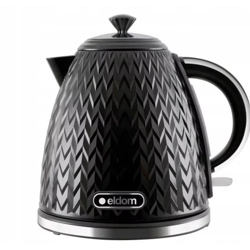 ELDOM NELA virdulys, 1,7 l talpa, 2000 W galia, juodas
