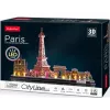 3D Puzzle CubicFun City Line Paris LED 115 vnt.