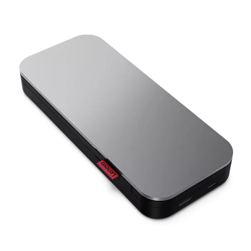 „Lenovo Go“ maitinimo bankas, ličio jonų, 20 000 mAh, juodai pilkas, USB A ir C tipo